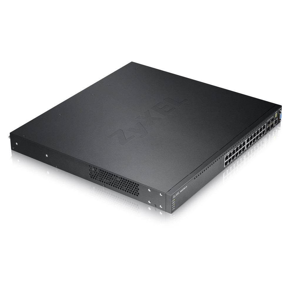 Zyxel XGS3700-24 L2+ коммутатор 24xGE, 4xSFP+, стекируемый (до 8)