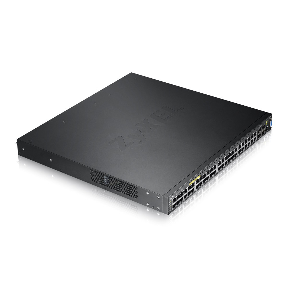 Zyxel XGS3700-48HP L2+ коммутатор 48xGE, 4xSFP+, стекируемый (до 8)