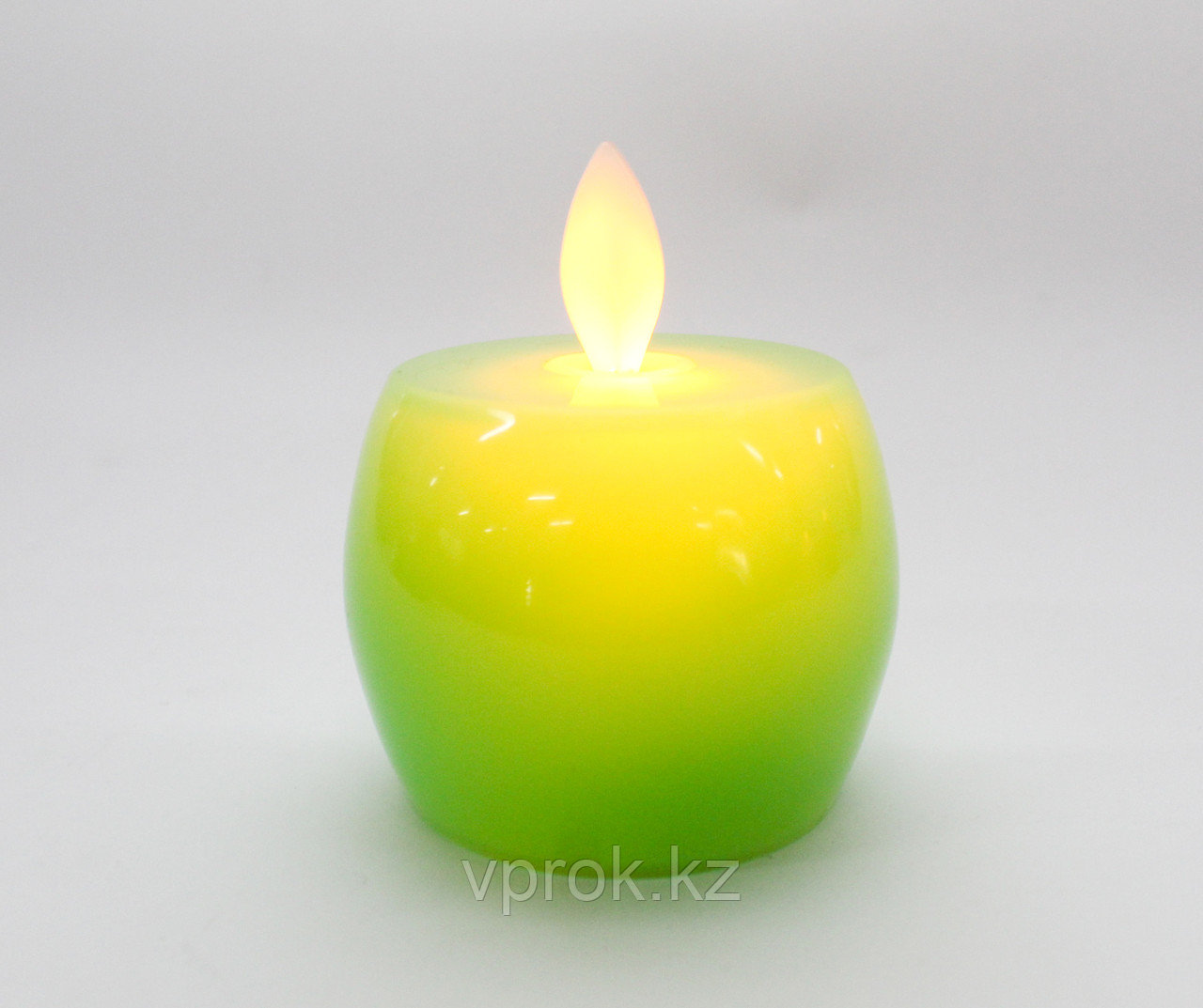 Светодиодная свеча на батарейках, яблоко, зеленое - фото 1 - id-p50988449