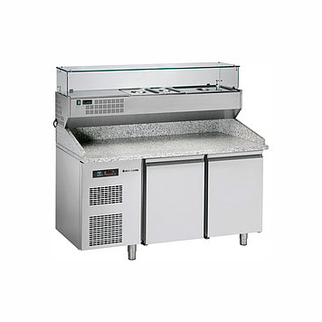 УКОМПЛЕКТОВАННЫЙ ХОЛОДИЛЬНЫЙ СТОЛ ДЛЯ ПИЦЦЫ Angelopo