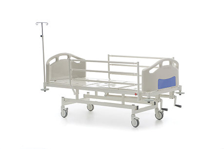 Механическая медицинская кровать 2-х секционная HKM-PB10, фото 2