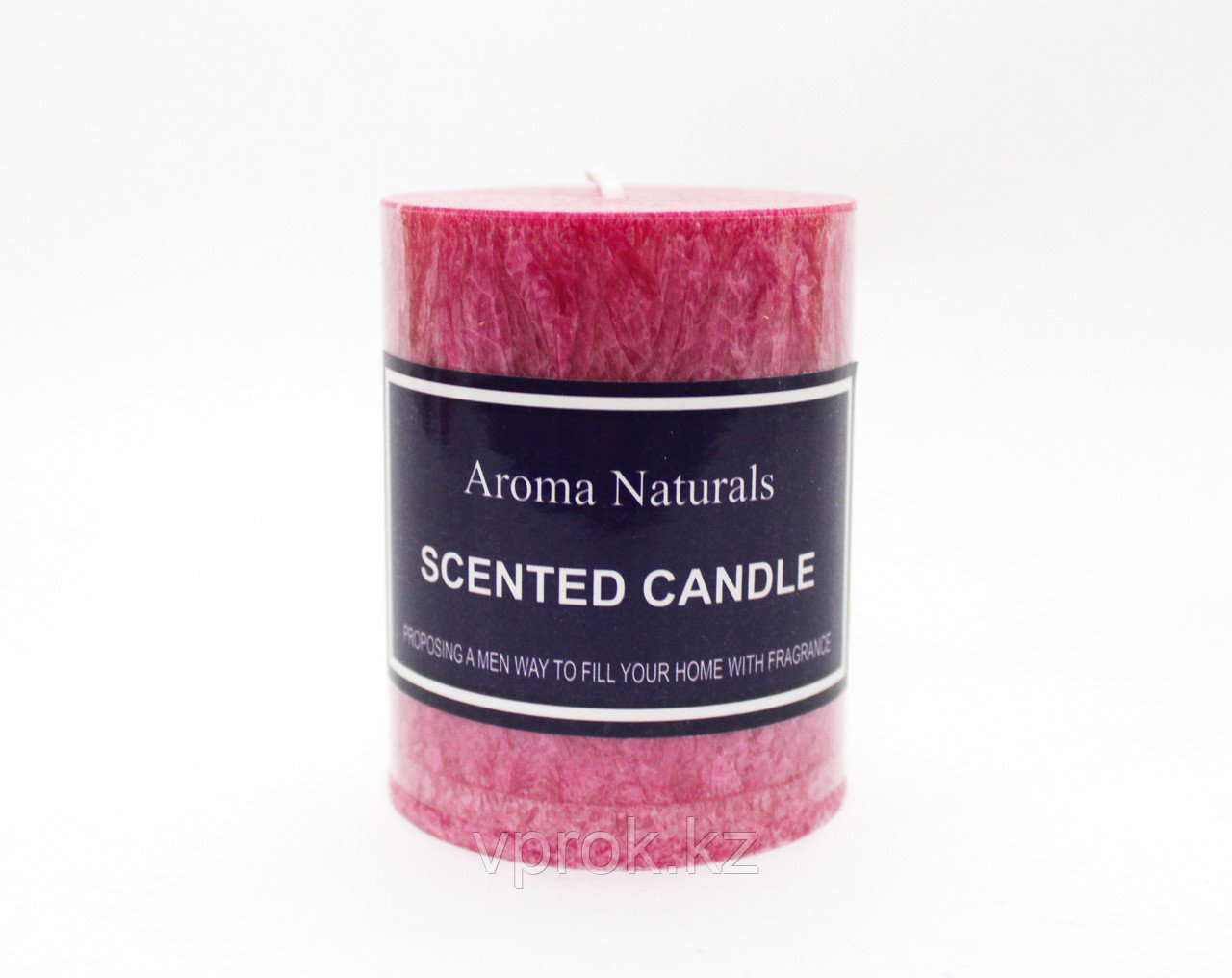 Ароматическая свеча, Aroma Naturals, красная, 8 см