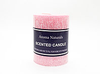Ароматическая свеча, Aroma Naturals, розовая, 8 см