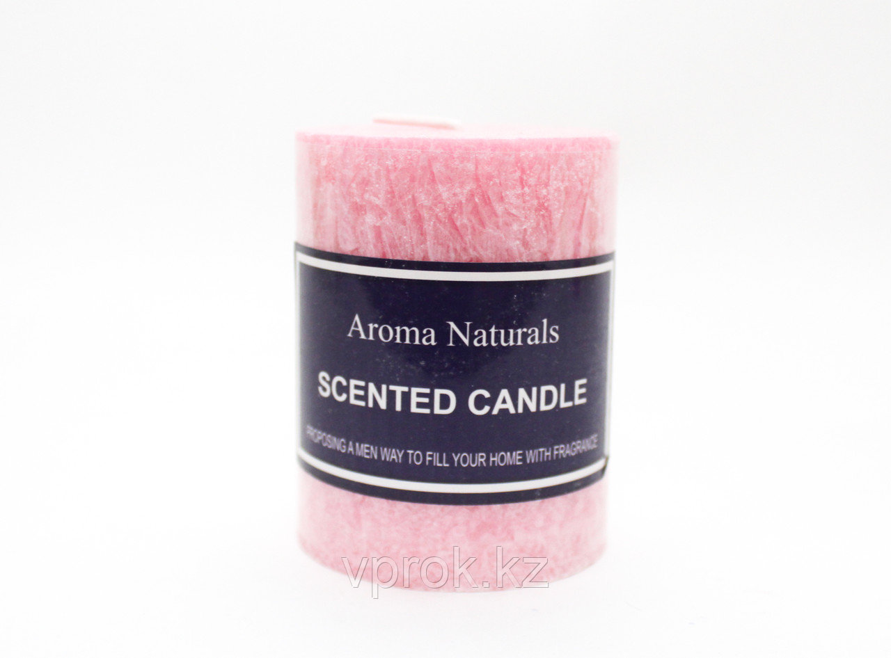 Ароматическая свеча, Aroma Naturals, розовая, 8 см - фото 1 - id-p50997516