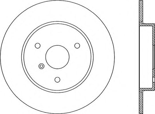 Тормозные диски Smart ForTwo, City объем 0.6, 0.7, 0.8, 1.0 (передние, Optimal)