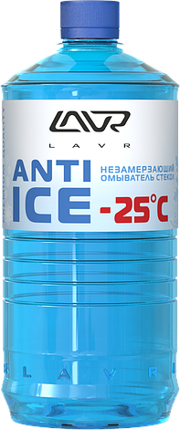 Незамерзающий омыватель стекол Anti-ice (-25С) LAVR Anti Ice 1000мл, фото 1
