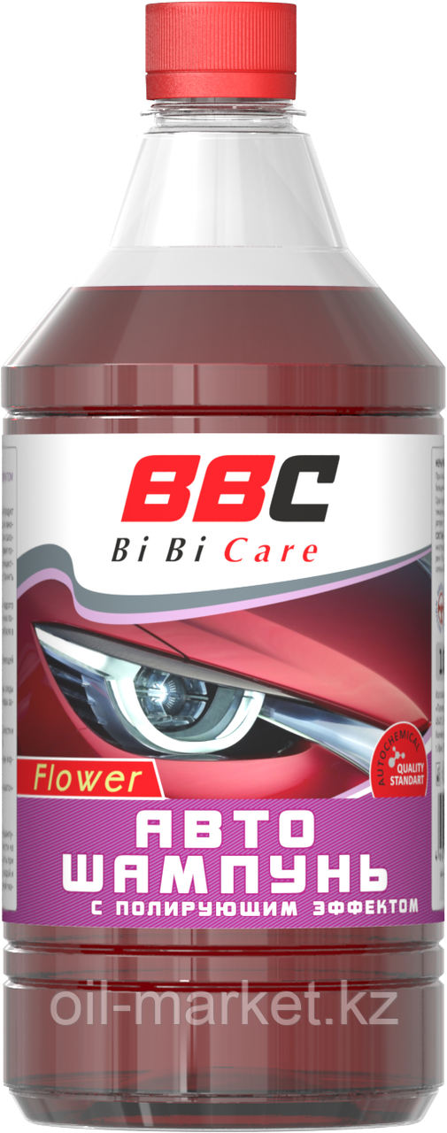 Автошампунь с полирующим эффектом цветочный BiBiCare 1 л