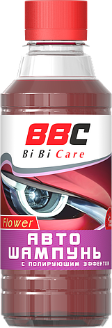Автошампунь с полирующим эффектом цветочный BiBiCare 280 мл, фото 1