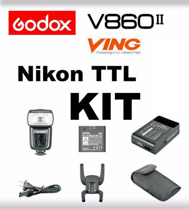 Фото Вспышка накамерная Godox V860II TTL HSS Nikon, с аккумулятором, фото 2