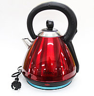 Электрический чайник MYLONG MY-3030, нержавеющая сталь, красный, 3 л.