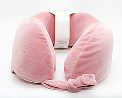 Подушка для путешествий, розовая, 24 см