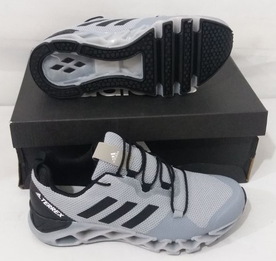 Кроссовки Adidas Terrex Gray Black White - фото 1 - id-p51139595