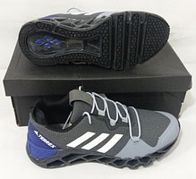 Кроссовки Adidas Terrex Gray Blue White 