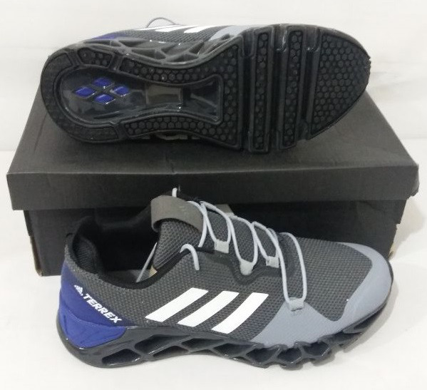 Кроссовки Adidas Terrex Gray Blue White - фото 1 - id-p51139600