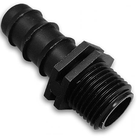 Муфта для трубки 16мм х 1/2"нар