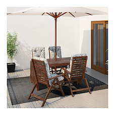 Стол с откидными полками ЭПЛАРО коричневый ИКЕА, IKEA, фото 2