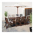 Стол с откидными полками ЭПЛАРО коричневый ИКЕА, IKEA, фото 2