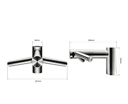 Dyson Airblade Wash+Dry Сушилка для рук встраиваемая низкая, фото 3