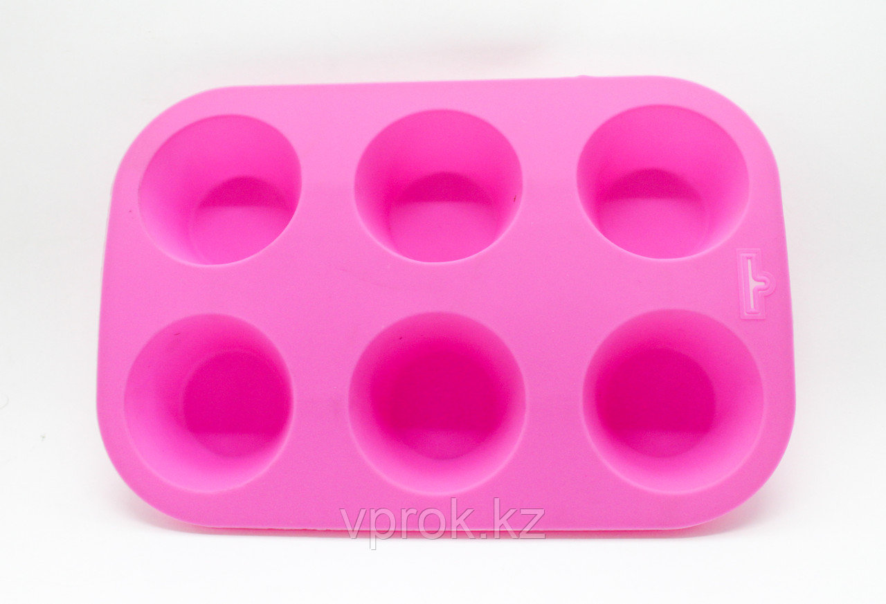 Силиконовая форма для кексов, розовая, 23*13 см