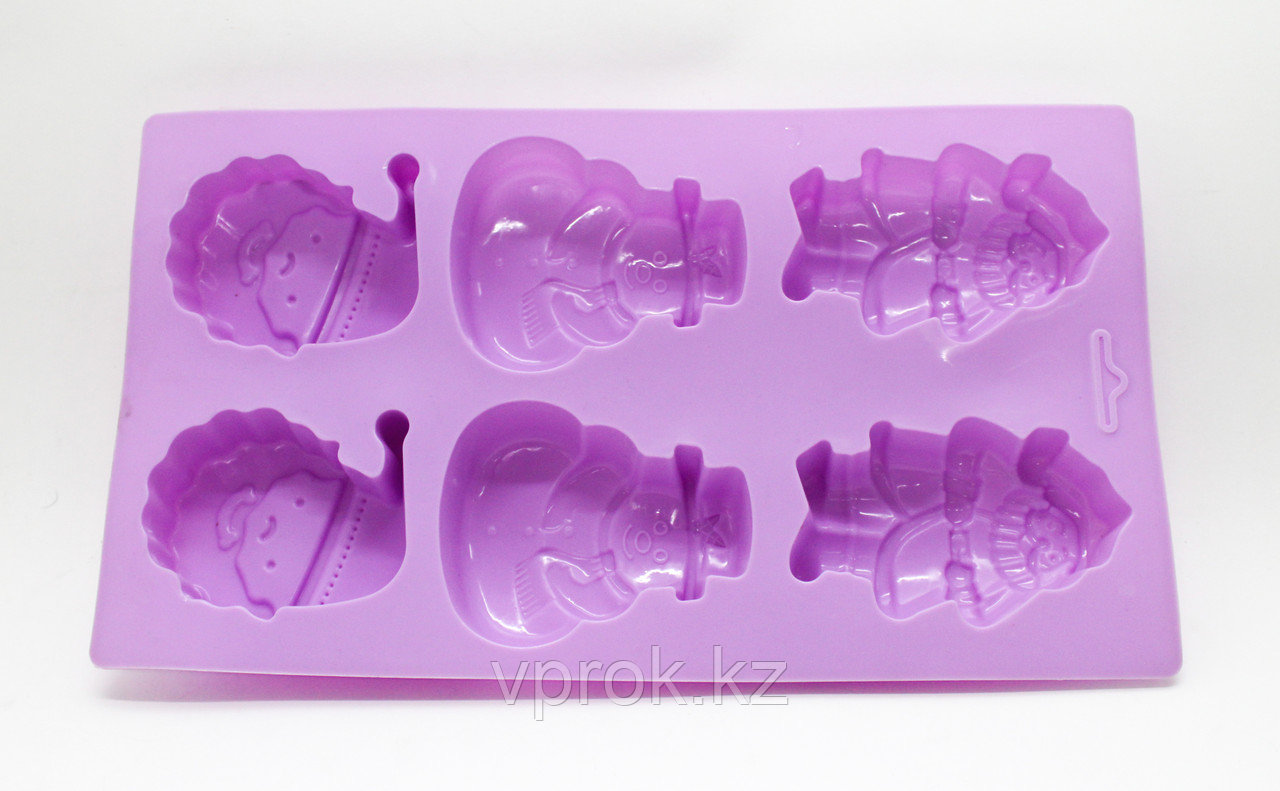 Силиконовая форма для кексов, фиолетовая, 28*15 см, фото 1