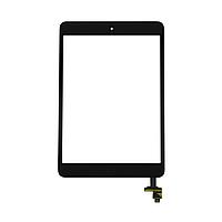 Сенсор Apple iPad Mini/ Mini2, с кнопкой HOME, с коннектором и IC, цвет черный 