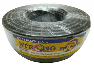 Коаксиальный кабель RG-58 STRONG  черный