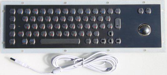 Металлическая антивандальная клавиатура c Track ball трекбол trackball TG-best-01 арт. ТчБ24244