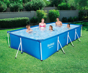 Прямоугольный каркасный бассейн Bestway 56405 Family Splash