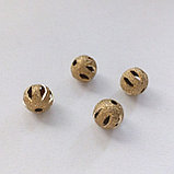 Бусина металлическая круглая 7мм, фото 2