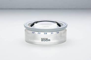 Лупа светопольная менисковая асферическая настольная с зумом menas ZOOM, диам. 65 мм, 2.2х-3.4х арт. Мзр24473