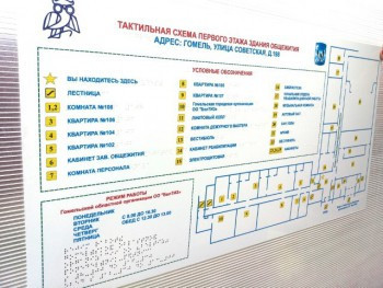 Стандартная мнемосхема с настенным креплением 905х1150. Прямое крепление из оргстекла - 10 мм арт. ДС13821