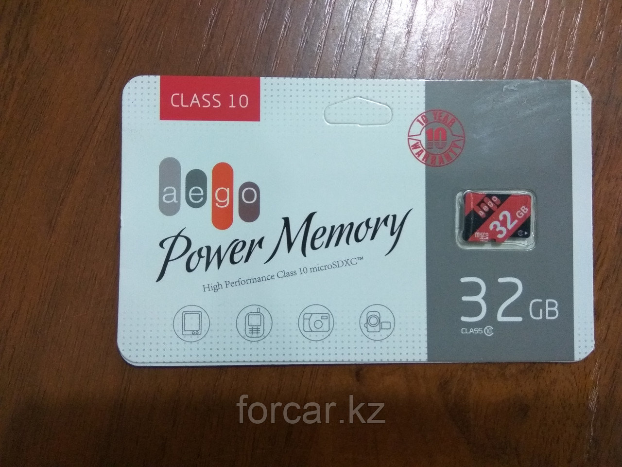 Карта памяти MicroSD 32GB, Class 10