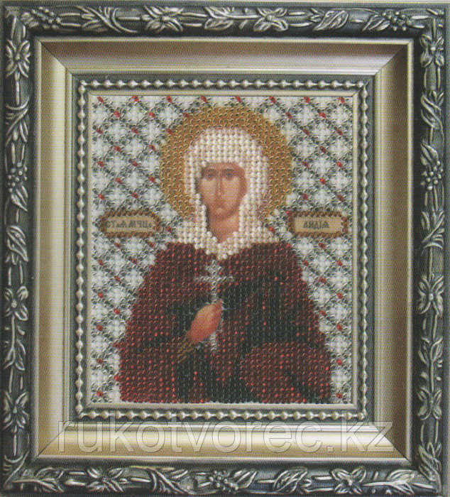 Б-1080 Набор для вышивки бисером Икона святая мученица Лидия