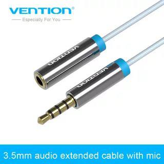 Кабель Audio(m) 3.5mm - Audio(f) 3.5mm, 3m. (удлинитель аудио 4-pin c поддержкой микрофона) Vention - фото 1 - id-p38771348