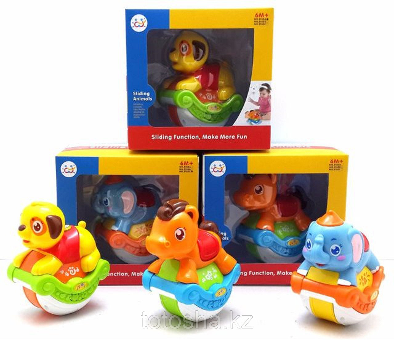 Huile Toys Игрушка-неваляшка Животные