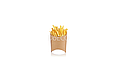 Упаковка для картофеля фри M 105*50*110 (Eco Fry M)  DoEco (50/1200), фото 6