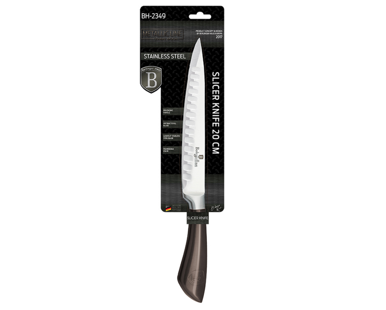 Нож поварской Berlinger Haus Carbon Metallic Line 20 см - фото 2 - id-p51293933