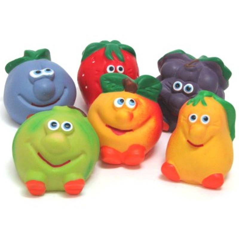 Набор Резиновых игрушек "Веселая фрукты" - фото 1 - id-p51293440