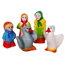 Набор Резиновых игрушек "Гуси-лебеди"