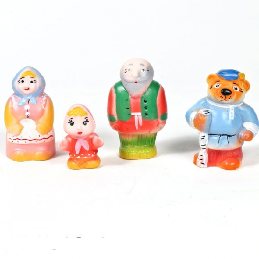 Набор Резиновых игрушек "Машенька и медведь"
