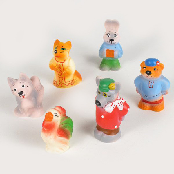 Набор Резиновых игрушек "Заюшкина избушка" - фото 1 - id-p51293463