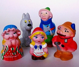 Набор Резиновых игрушек "Красная шапочка" (5 персонажей)