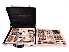 3202 FISSMAN Набор столовых приборов BARRIERE SAND 72 пр. в кейсе (нерж. сталь)