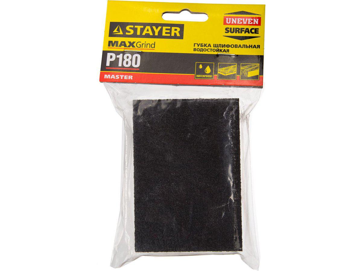 Губка шлифовальная STAYER "MASTER" четырехсторонняя, зерно - оксид алюминия, Р180, 100 x 68 x 26 мм. (3560-3) - фото 3 - id-p49800325