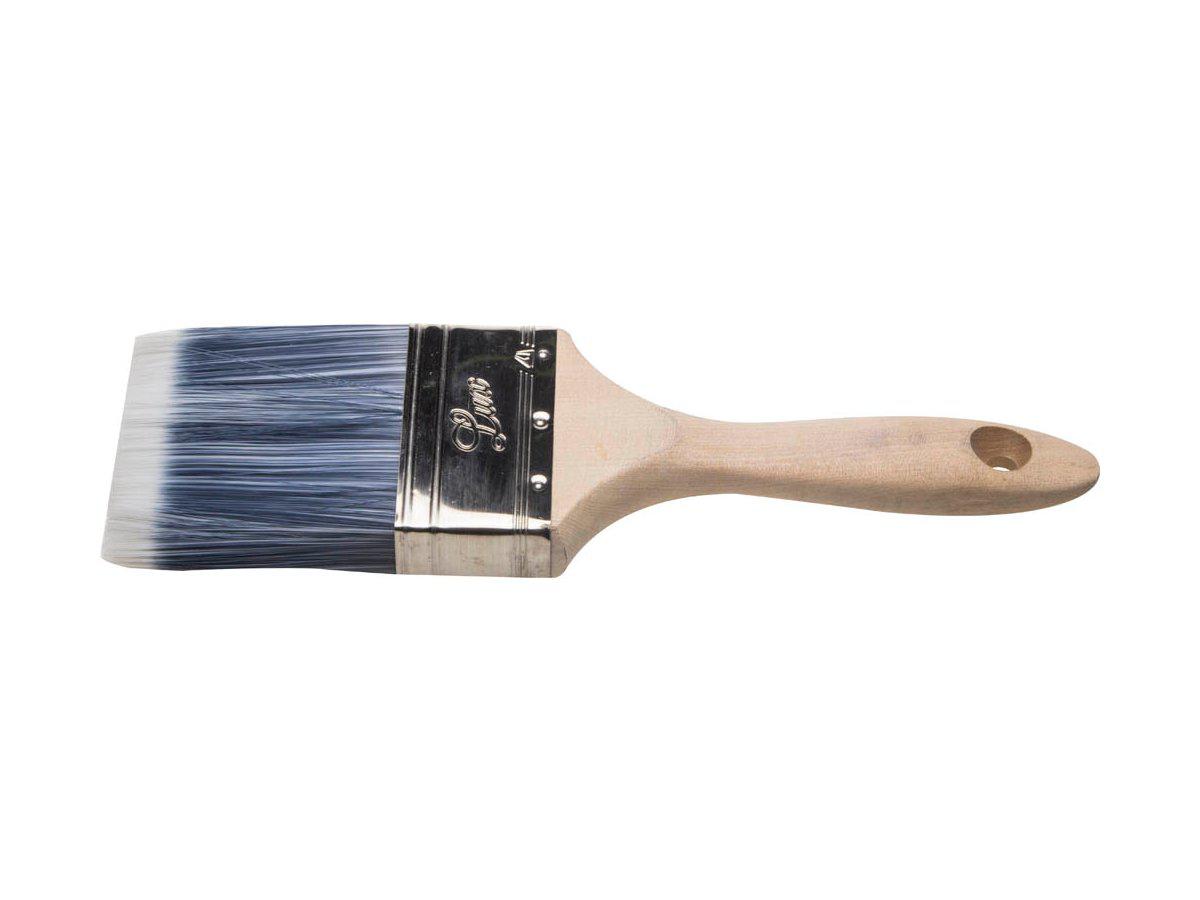 Кисть плоская STAYER "AQUA-LUX", искусственная щетина, неокрашенная профессиональная деревянная ручка, 75мм - фото 2 - id-p4256779