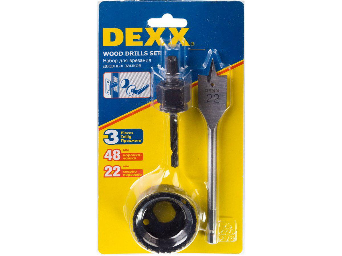 DEXX 48мм, набор для врезки замков (2949-48-H3) - фото 4 - id-p43580606