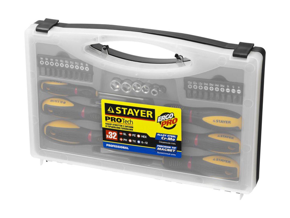 STAYER Max Range Pro 32 шт набор отверток с насадками (25134-H18_z01) - фото 3 - id-p43580373