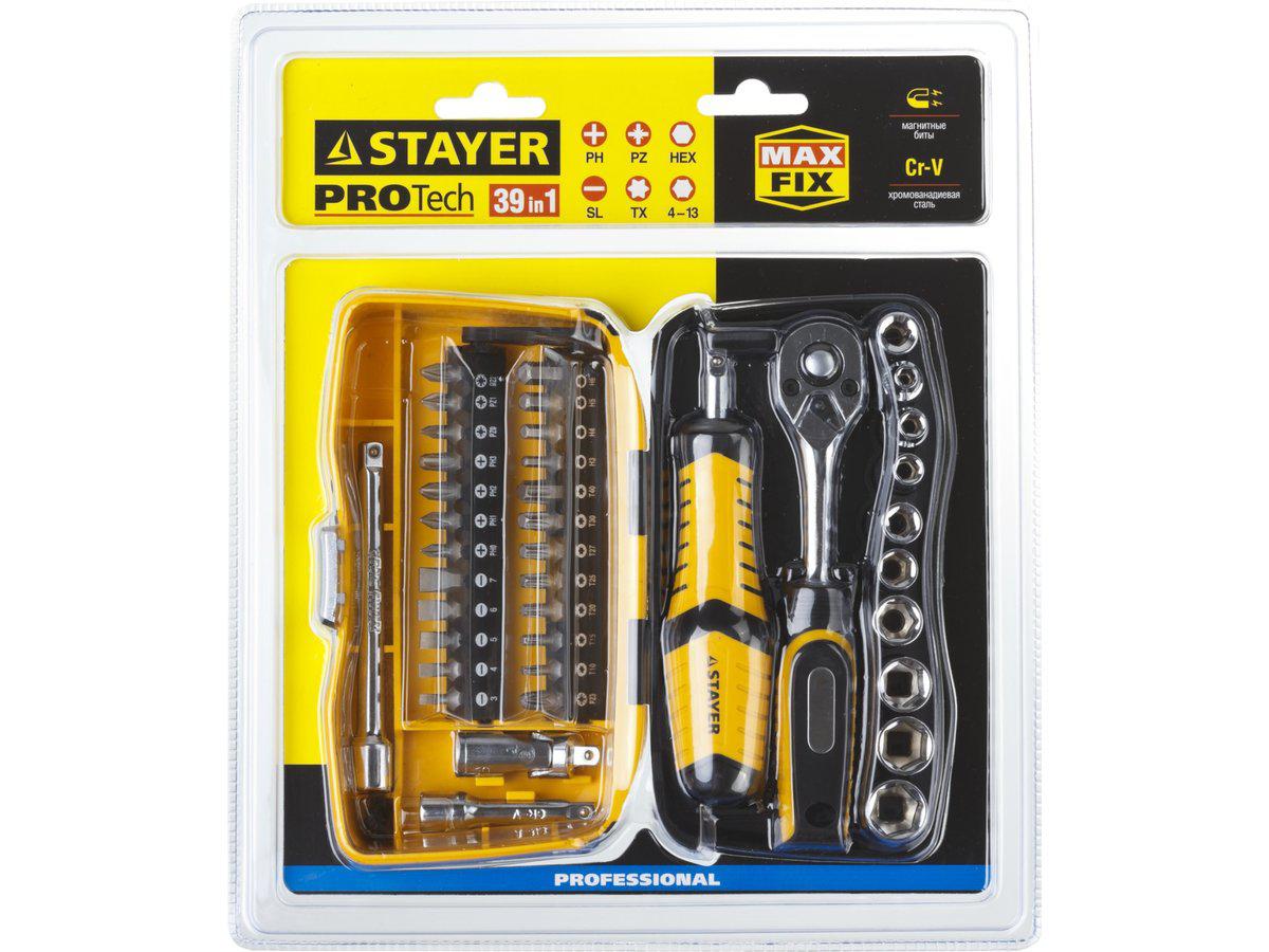 STAYER PRO Compact 39 универсальный набор инструмента 39 предм. (25135-H39) - фото 6 - id-p50048640