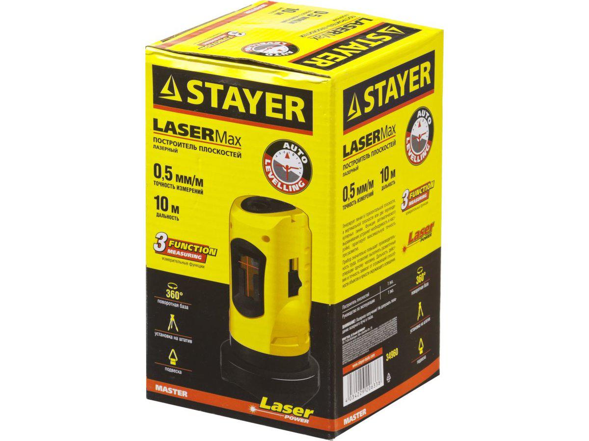 STAYER SLL-1 нивелир лазерный, 10м, точн. +/-0,5 мм/м (34960) - фото 4 - id-p49800206
