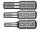Набор бит для шуруповерта ЗУБР 26009-HEX-H3, биты кованые, хромомолибденовая сталь, тип хвостовика C 1/4, 25, фото 2